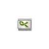 Nomination – COMPOSABLE CLASSIC LINK WITH GREEN RIBBON