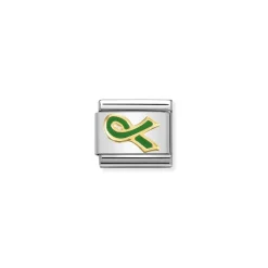 Nomination – COMPOSABLE CLASSIC LINK WITH GREEN RIBBON