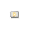 Nomination – COMPOSABLE Classic LETTERS in stainless steel with 18k gold D