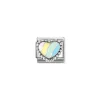 Nomination -Composable Classic SYMBOLS in stainless steel, enamel and 925 sterling silver (37_Multicolor raised heart)