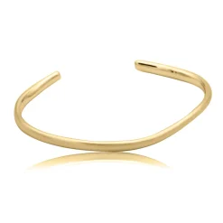 Noën – Closed Bangle i forgylt sølv