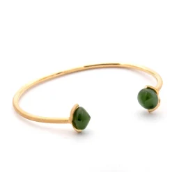 Noën – Dolce armring i forgylt 925 sølv – Jade