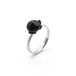 Noën – Dolce ring liten i 925 sølv, onyx