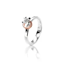 Noën – Love ring – Økologisk gull og 0,10 ct diamant