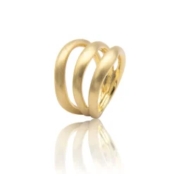 Noën – Ring i matt forgyldt sølv, 3