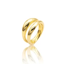 Noën – Ring i matt forgyldt sølv, 2