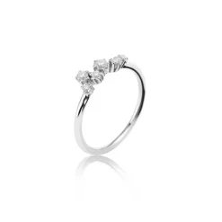 Noën – Sparkle ring i hvitt gull med diamanter, 0,20ct TW/SI