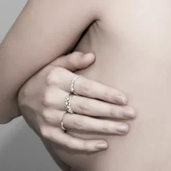 Noën – Sparkle ring i hvitt gull med diamanter, 0,20ct TW/SI
