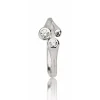 Noën – Twist ring i 14k hvitt gull med diamanter, 0,19ct TW/VS