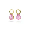 Nora Mørk by Gulldia – Drop charms i forgylt sølv, lys rosa zirkonia