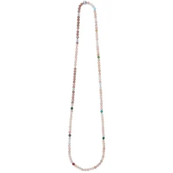 OLE LYNGGAARD COPENHAGEN – Lace design collier med miks av stener, uten lås – 80 cm