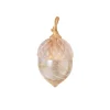 OLE LYNGGAARD COPENHAGEN – Acorn anheng i 18k gult gull med rutil quartz