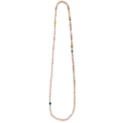 OLE LYNGGAARD COPENHAGEN – Lace design collier med miks av stener, uten lås – 90 cm