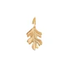 OLE LYNGGAARD COPENHAGEN – Forest Oak Leaf medium anheng i gult gull