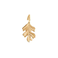 OLE LYNGGAARD COPENHAGEN – Forest Oak Leaf medium anheng i gult gull