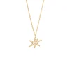 OLE LYNGGAARD COPENHAGEN – Funky Stars halssmykke i 18k gult gull med 0,21ct diamanter