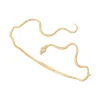 OLE LYNGGAARD COPENHAGEN – Snakes halsring/chocker i gult gull med 0,08 ct diamanter