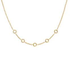 OLE LYNGGAARD COPENHAGEN – Young Fish Collier – Ankerkjede i 18k gult gull, 40-45cm