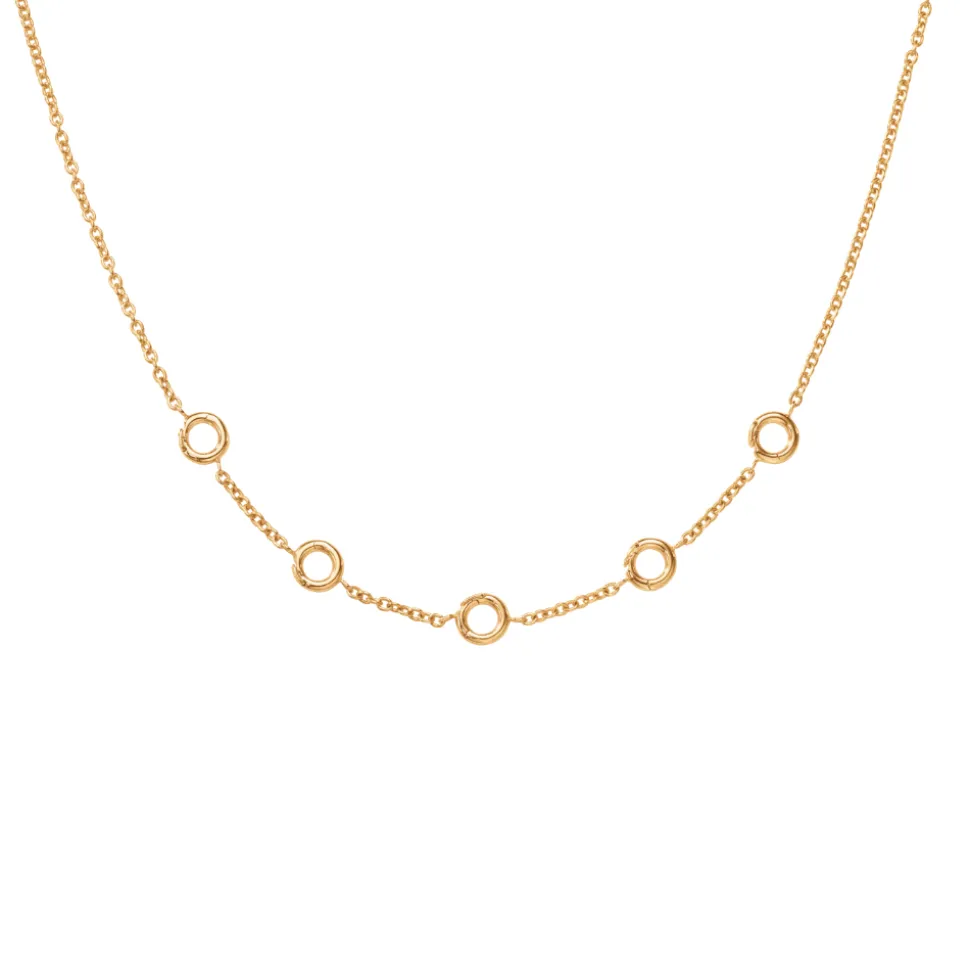 OLE LYNGGAARD COPENHAGEN – Young Fish Collier – Ankerkjede i 18k gult gull, 40-45cm