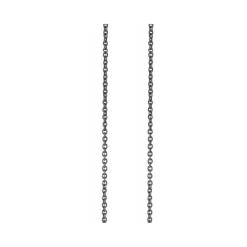 OLE LYNGGAARD COPENHAGEN – Design collier ankerlenke i oksidert sølv – 80/50 cm