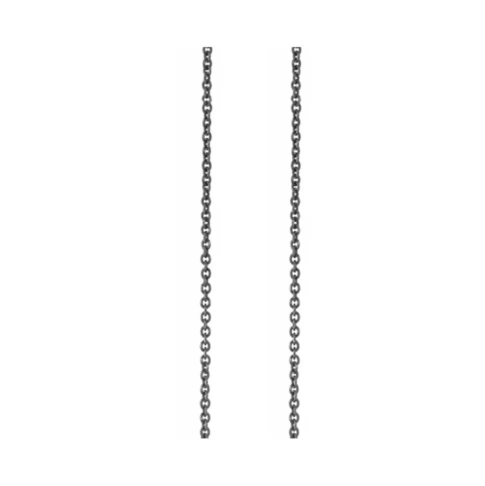 OLE LYNGGAARD COPENHAGEN – Design collier ankerlenke i oksidert sølv – 80/50 cm