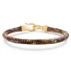 OLE LYNGGAARD COPENHAGEN – BoHo – Life armbånd med 18k gult gull lås – Velvet