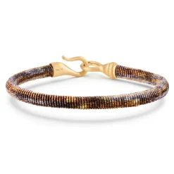 OLE LYNGGAARD COPENHAGEN – BoHo – Life armbånd med 18k gult gull lås – Velvet