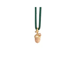 OLE LYNGGAARD COPENHAGEN – Forest Acorn lite vedheng i gull med 0,01 ct diamant