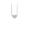 OLE LYNGGAARD COPENHAGEN – Heart collier smykke i hvitt gull med 0,29 ct diamanter