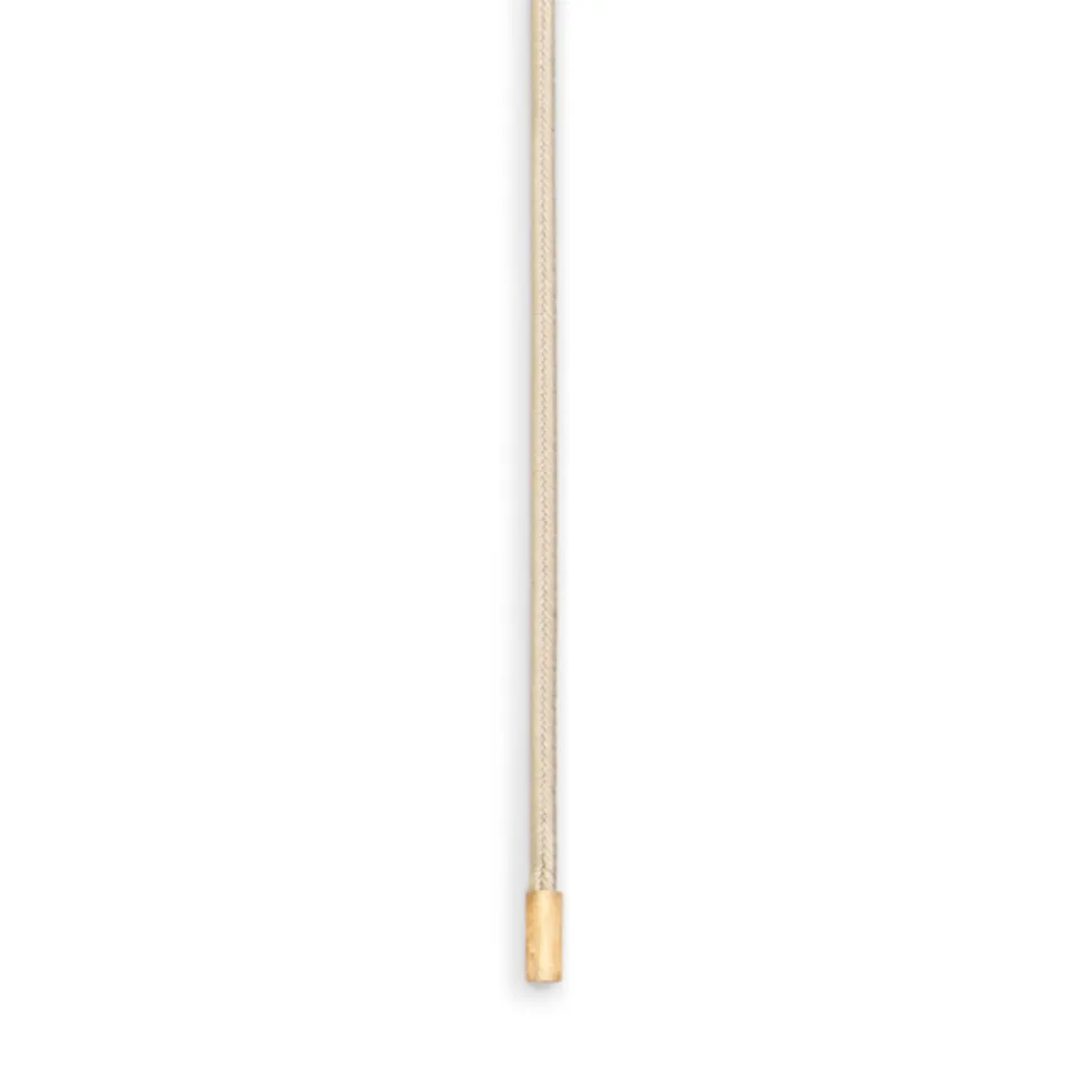 OLE LYNGGAARD COPENHAGEN – Design snor med endestykker i gult gull – Beige