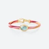 OLE LYNGGAARD COPENHAGEN – Life armbånd med 18k gult gull lås og aquamarine – Berry – 6mm
