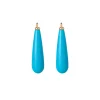 OLE LYNGGAARD COPENHAGEN – Design drop vedheng i gult gull med turkis cabochon