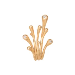 OLE LYNGGAARD COPENHAGEN – BoHo – Earclip liten i 18k gult gull med diamanter