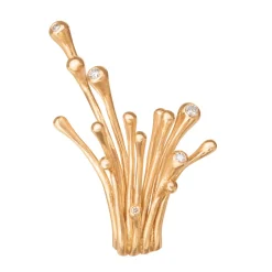 OLE LYNGGAARD COPENHAGEN – BoHo – Earclip medium i 18k gult gull med diamanter