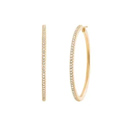OLE LYNGGAARD COPENHAGEN – Love Band giga øreringer i gult gull med 1,60 ct diamanter