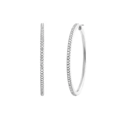OLE LYNGGAARD COPENHAGEN – Love Band giga øreringer i hvitt gull med 1,60 ct diamanter