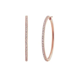 OLE LYNGGAARD COPENHAGEN – Love Band giga øreringer i roségull med 1,60 ct diamanter