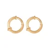 OLE LYNGGAARD COPENHAGEN – Nature smal creoler i gult gull – 21 mm