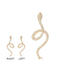 OLE LYNGGAARD COPENHAGEN – Snakes ørepynt i gult gull pavert med 1,12 ct diamanter