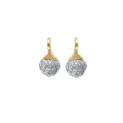 OLE LYNGGAARD COPENHAGEN – Dew Drop ørepynt i gult gull pavert med 1,42 ct diamanter