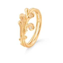 OLE LYNGGAARD COPENHAGEN – BoHo – Ring med 18k gult gull og 0,008ct diamanter