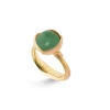 OLE LYNGGAARD COPENHAGEN – Lotus ring nr 2 i gult gull med serpentine