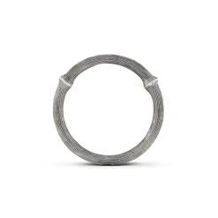 OLE LYNGGAARD COPENHAGEN – Nature ring nr. 2 i lett oksidert sølv