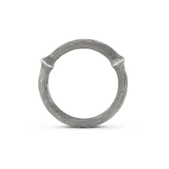 OLE LYNGGAARD COPENHAGEN – Nature ring nr. 3 i lett oksidert sølv