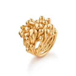 OLE LYNGGAARD COPENHAGEN – BoHo Cluster ring i 18k gult gull