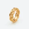OLE LYNGGAARD COPENHAGEN – Braided ring liten – 18k gult gull
