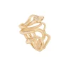 OLE LYNGGAARD COPENHAGEN – Snake Medusa ring i gult gull med 16 diamanter