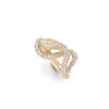 OLE LYNGGAARD COPENHAGEN – Snakes liten ring i gult gull pavert med 1,22 ct diamanter