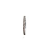 OLE LYNGGAARD COPENHAGEN – Love Band Straight Ring i hvitt gull og 0,4 ct brune diamanter