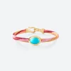 OLE LYNGGAARD COPENHAGEN – Life armbånd med 18k gult gull lås og turkis – Berry – 6mm